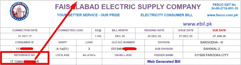 FESCO Online Bill Fesco Online Bill real screenshot