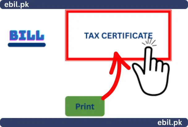 MEPCO Bill Tax Certificate find mepco tax certificate on homepage